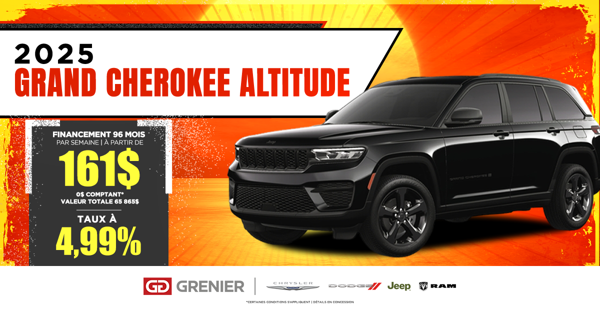 JEEP GRAND CHEROKEE ALTITUDE 2025 !