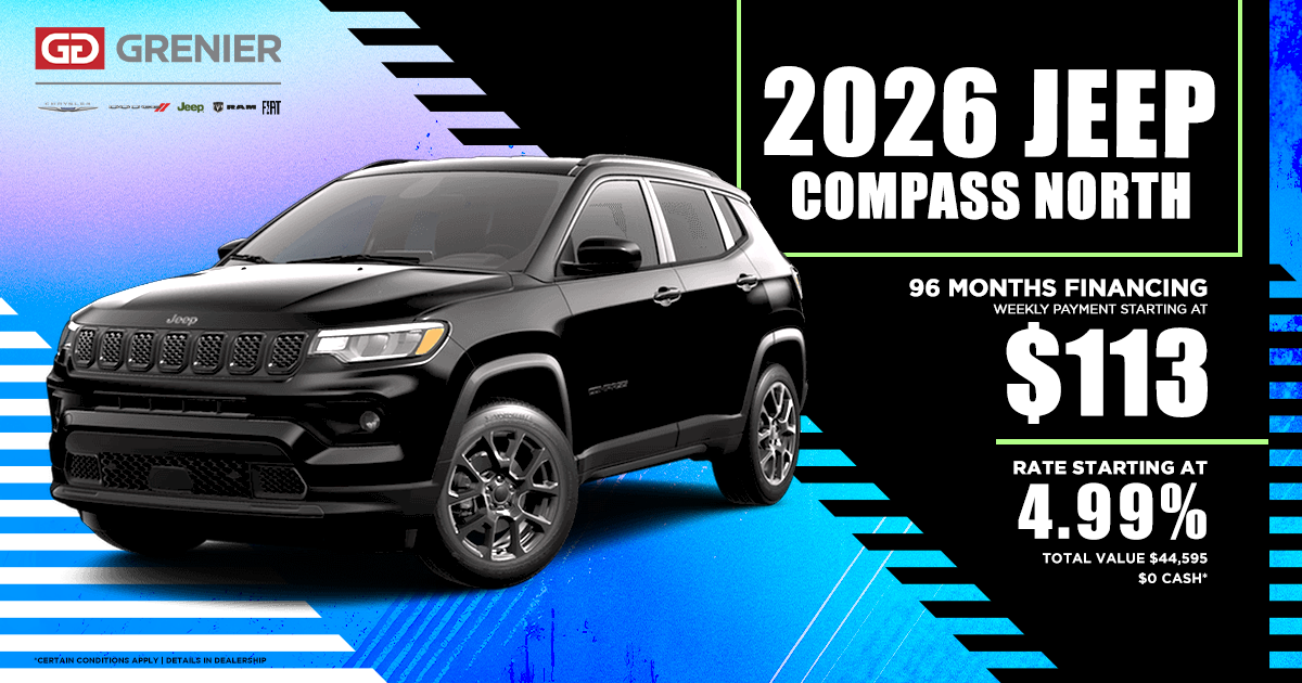 2026 JEEP COMPASS NORTH !