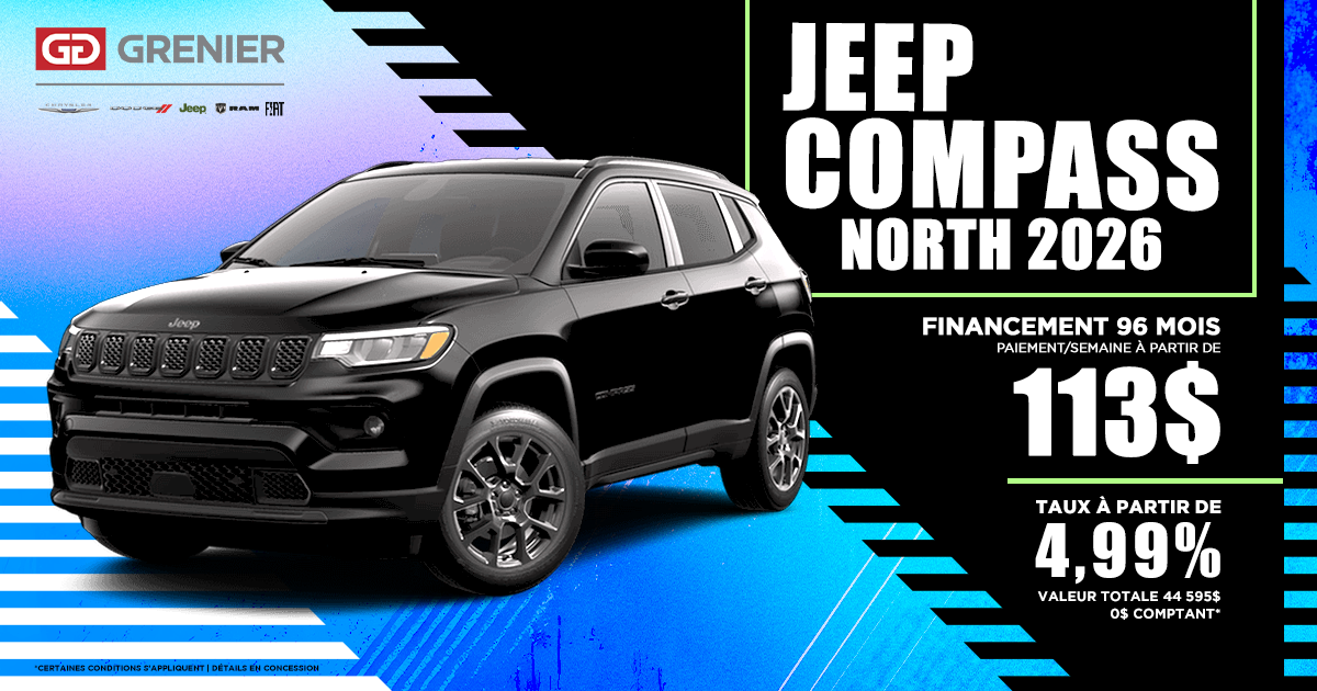 JEEP COMPASS NORTH 2026 !