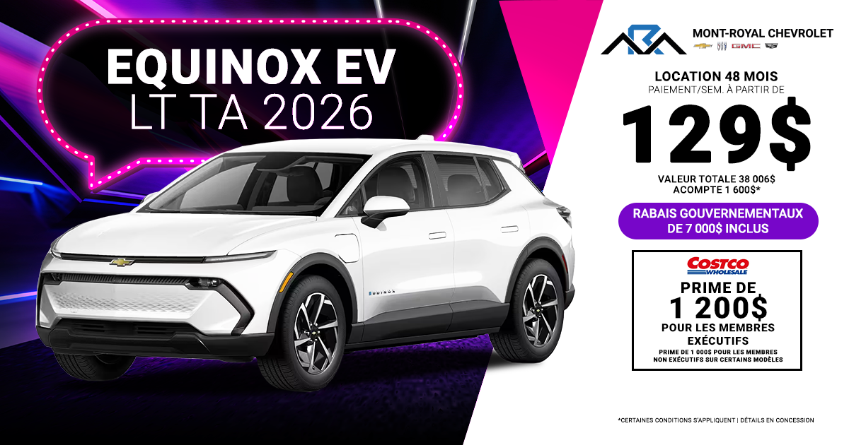 EQUINOX EV LT TA 2026 !