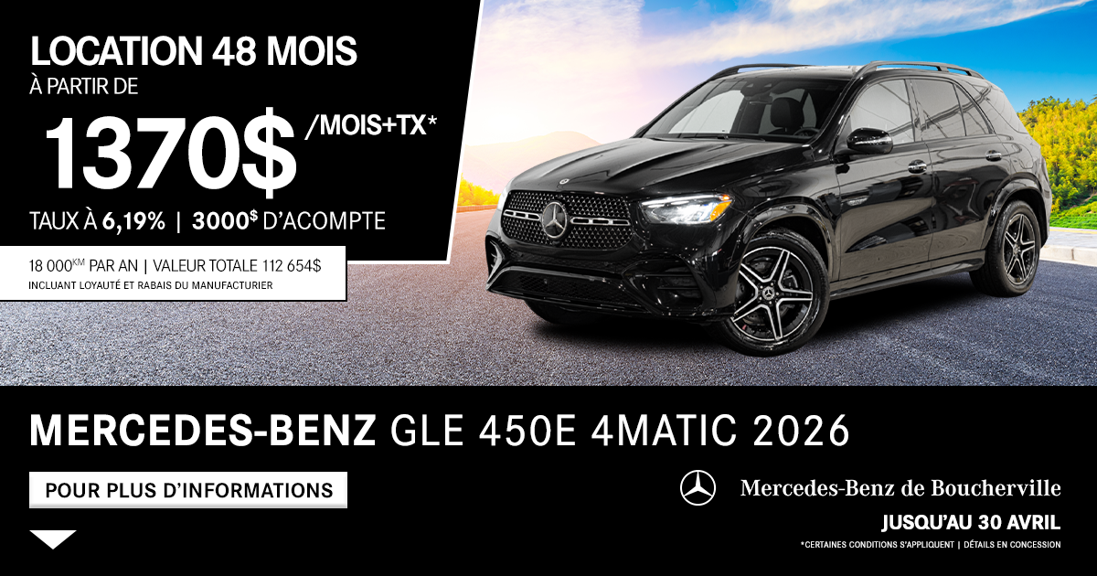 MERCEDES-BENZ GLE 450e 4MATIC 2026