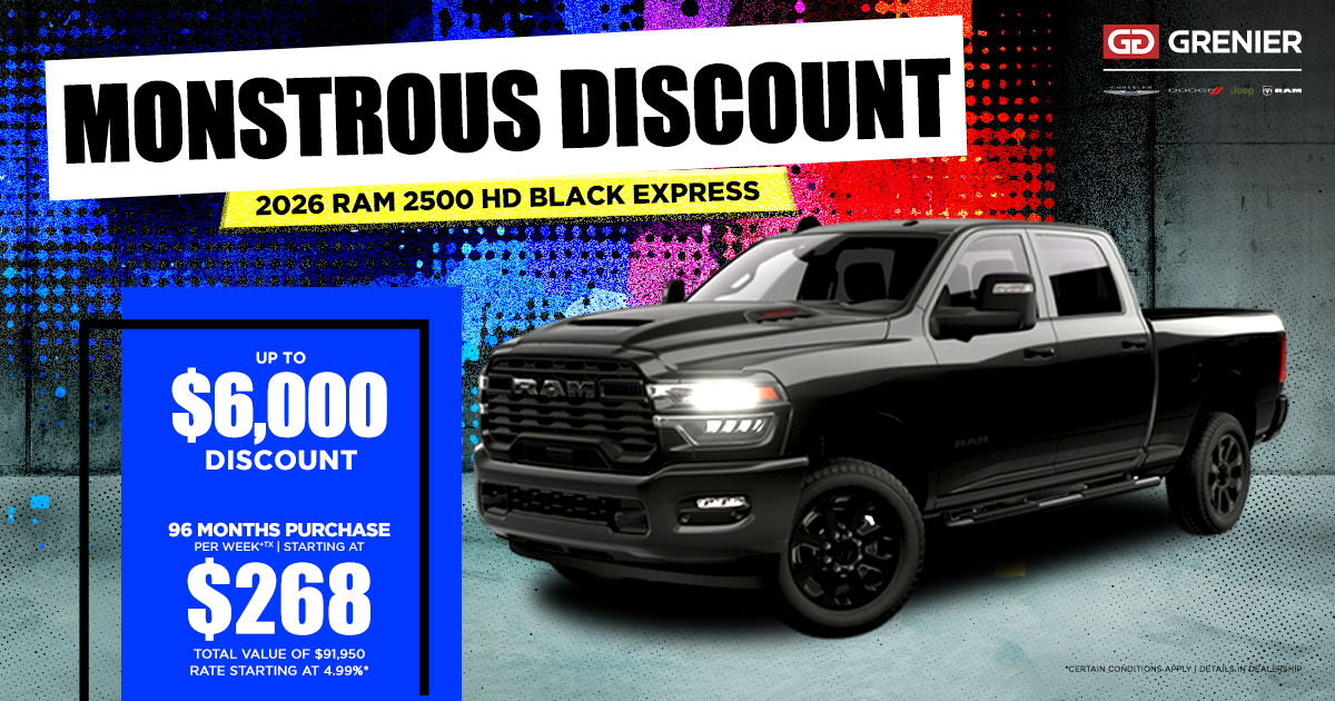 MONSTROUS DISCOUNT !