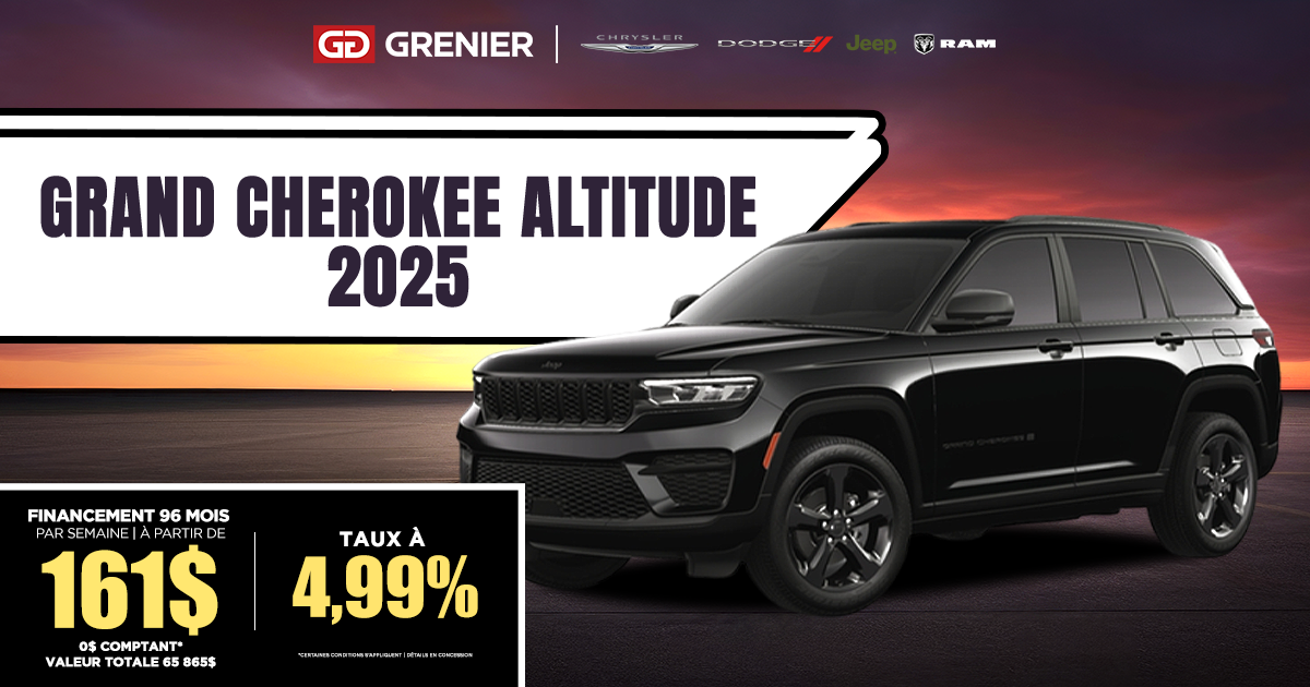 JEEP GRAND CHEROKEE ALTITUDE 2025 !