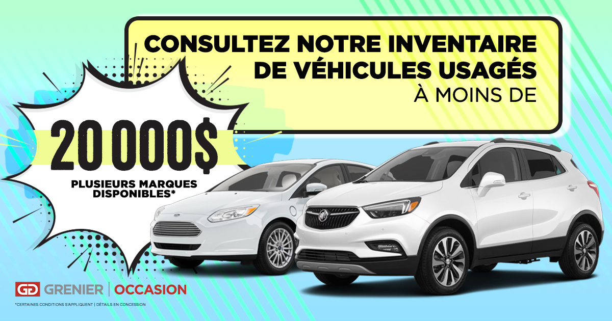 INVENTAIRE À MOINS DE 20 000$ !