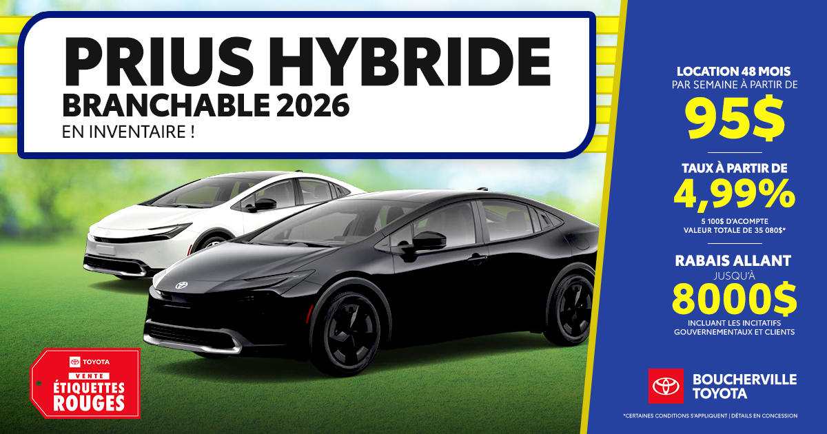PRIUS HYBRIDE BRANCHABLE 2026 !