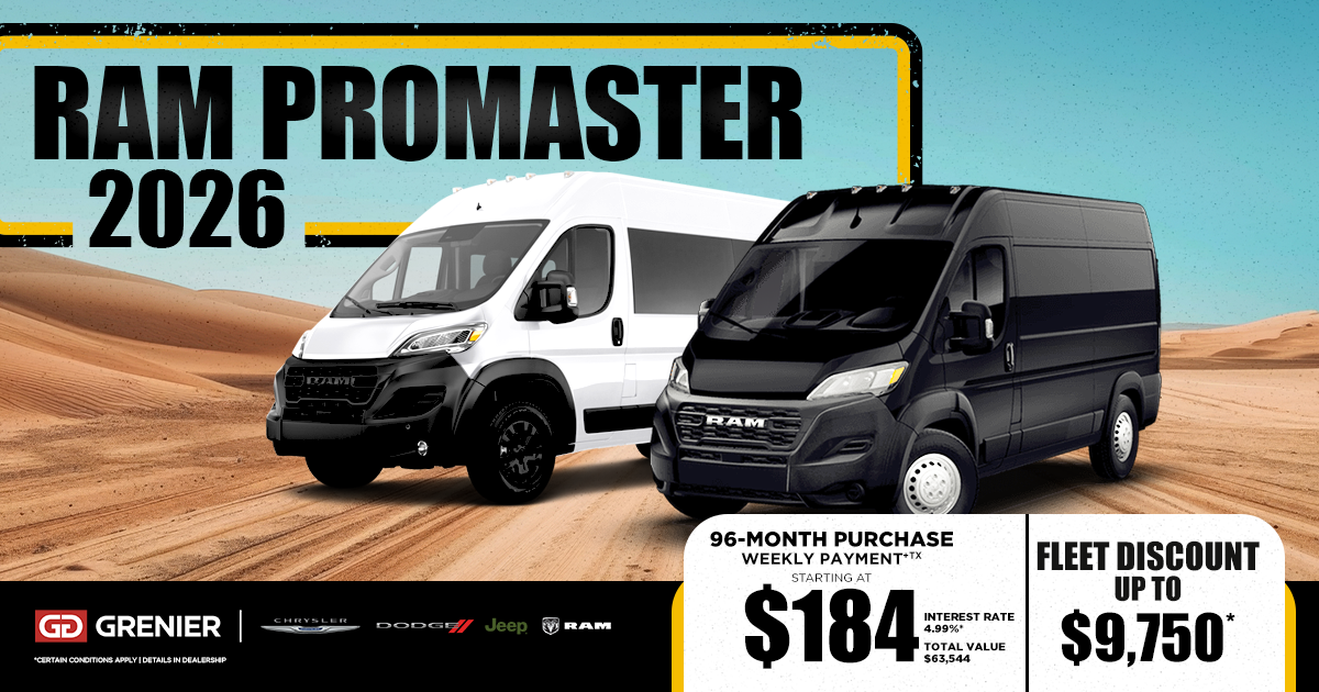 2026 RAM PROMASTER !