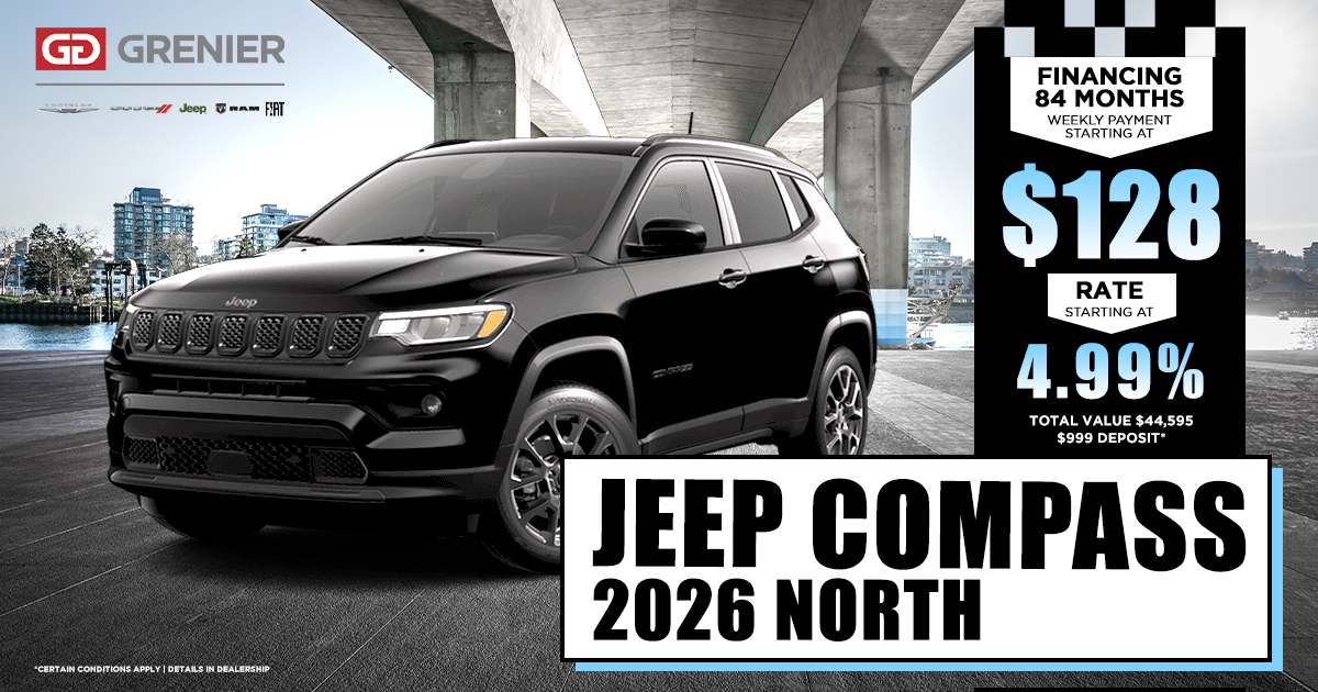 2026 JEEP COMPASS NORTH !