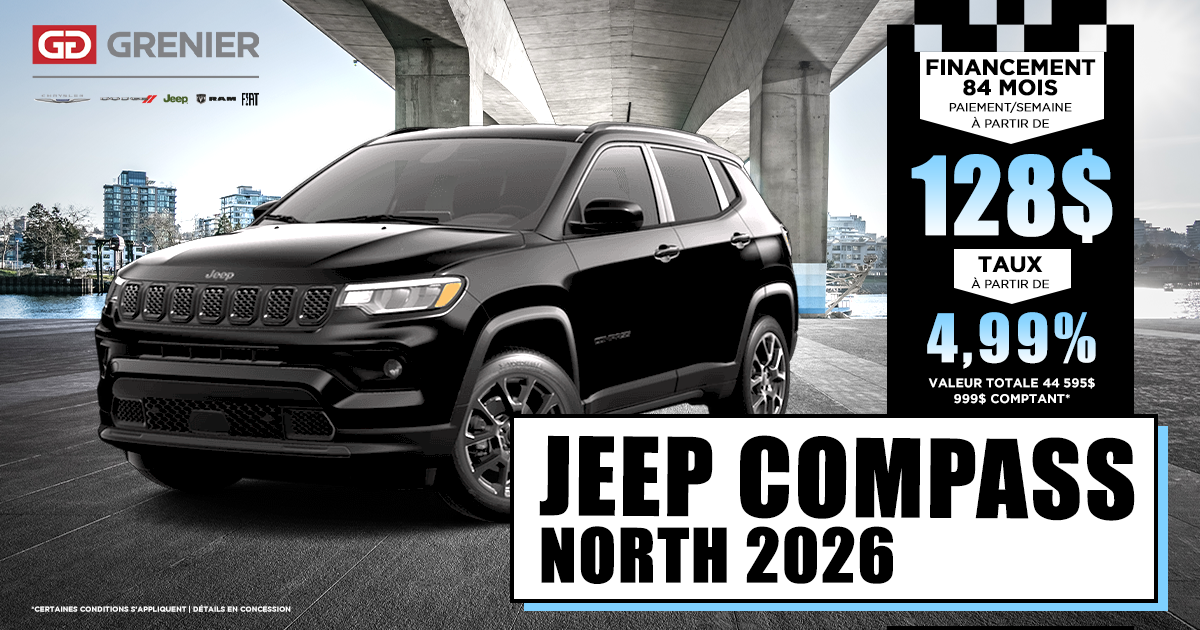 JEEP COMPASS NORTH 2026 !