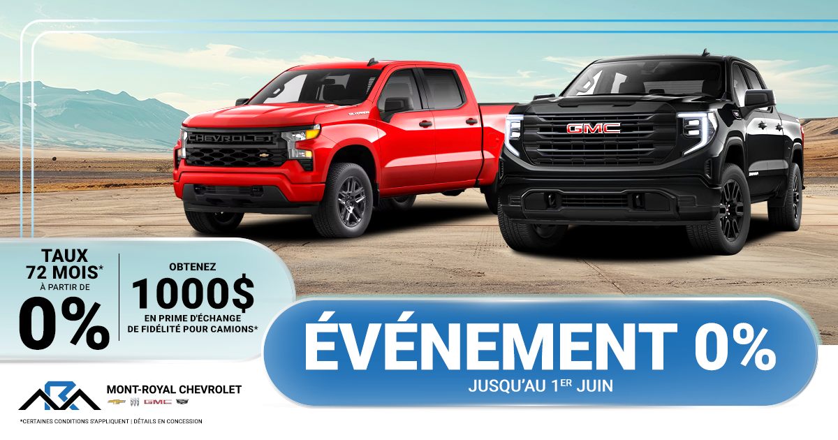 ÉVÉNEMENT 0% !
