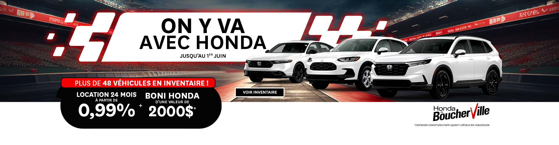 ON Y VA AVEC HONDA !