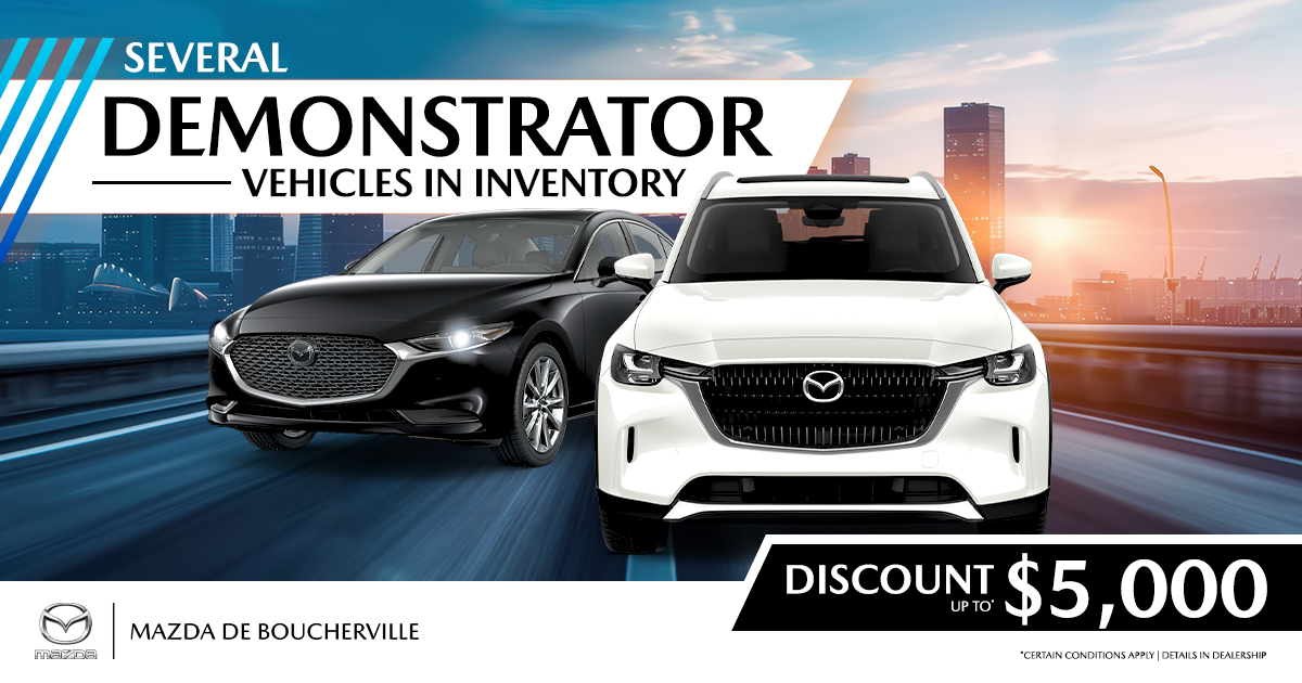 SEVERAL DEMONSTRATORS VEHICULES AVAILABLE !