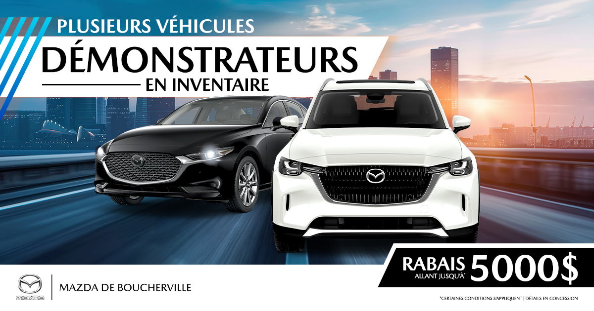 PLUSIEURS DÉMONSTRATEURS DISPONIBLES !