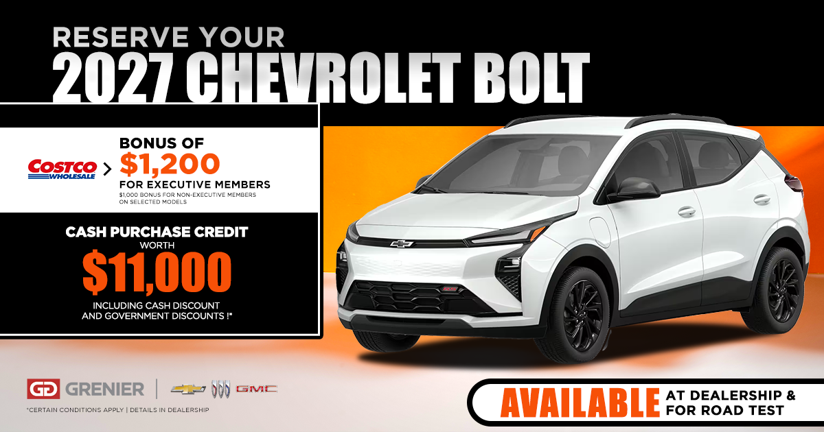 RESERVE YOUR 2027 BOLT !