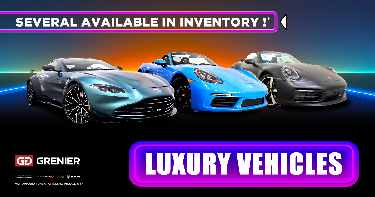 OUR LUXURY VEHICLES !