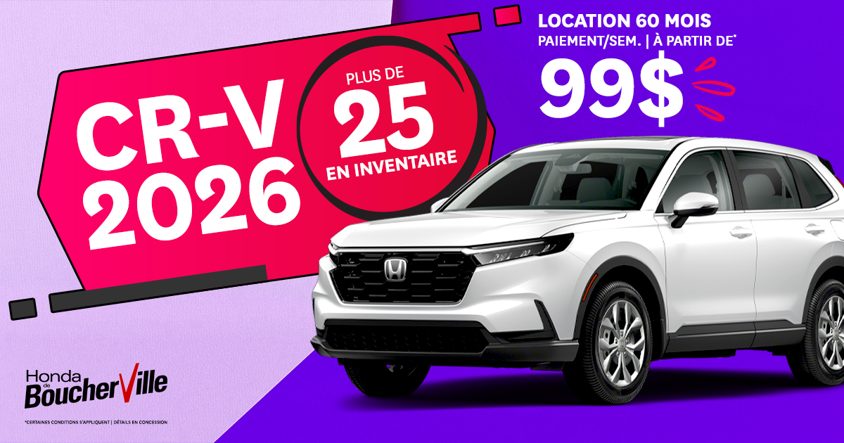 CR-V 2026 DISPONIBLES !