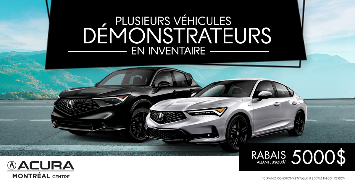 PLUSIEURS DÉMONSTRATEURS DISPONIBLES !