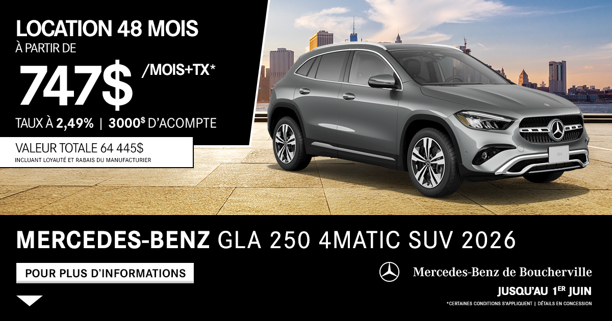 GLA 250 4MATIC SUV 2026