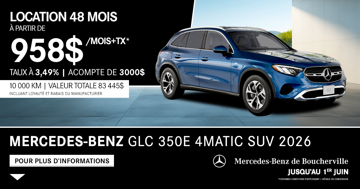 GLC 350e 4MATIC SUV 2026