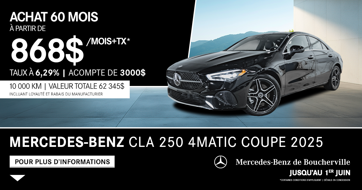 CLA 250 4MATIC COUPE 2025