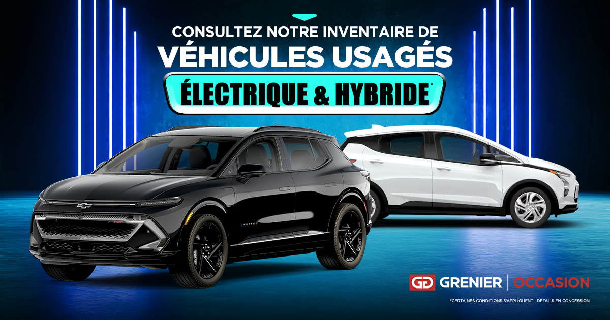 VÉHICULES ÉLECTRIQUES ET HYBRIDES USAGÉS !