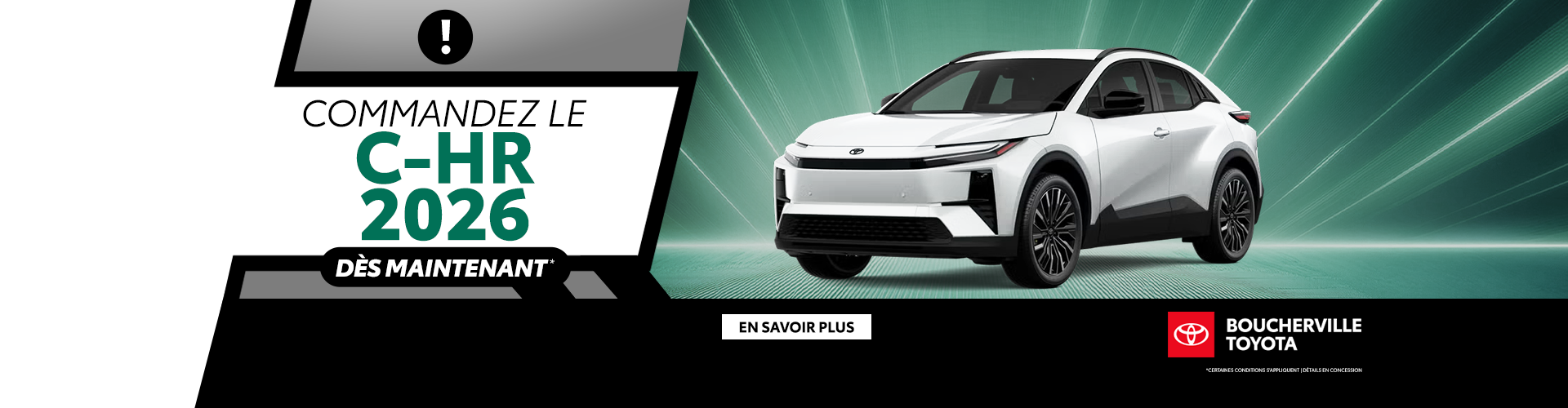 COMMANDEZ LE C-HR 2026 ! COMMANDEZ LE C-HR 2026 !