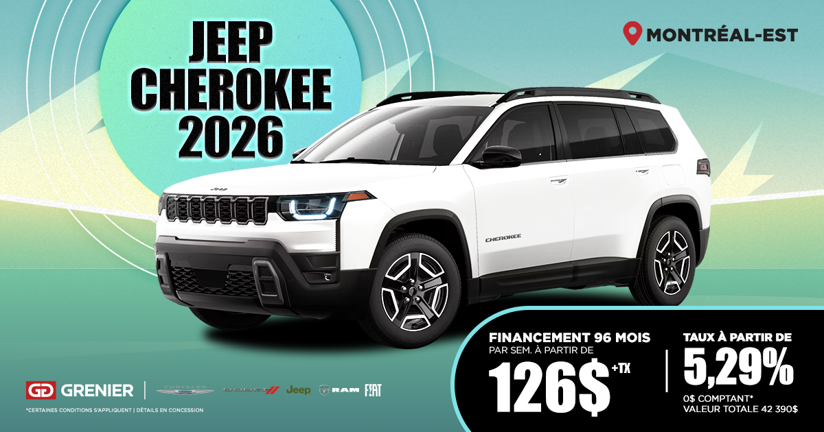 JEEP CHEROKEE 2026 !