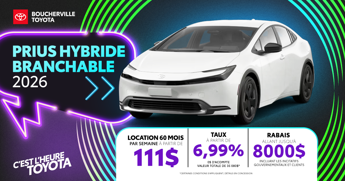 PRIUS HYBRIDE BRANCHABLE 2026 !