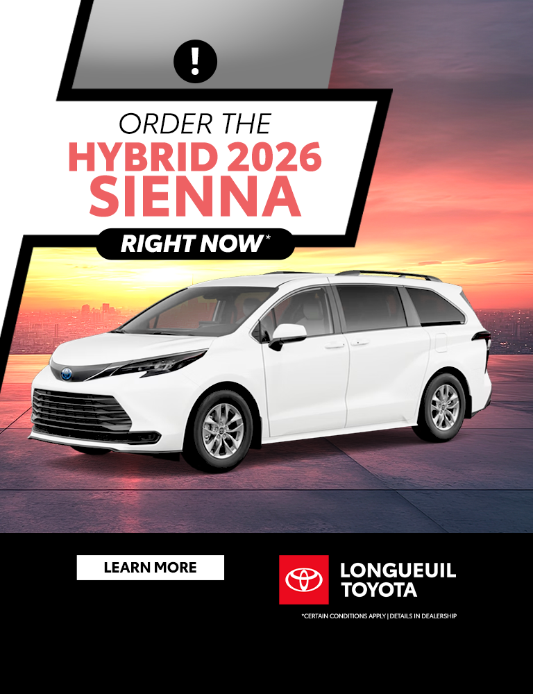 ORDER THE 2026 HYBRID SIENNA !