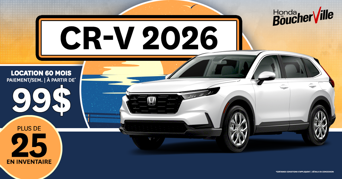 CR-V 2026 DISPONIBLES !