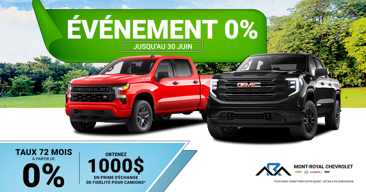 ÉVÉNEMENT 0% !