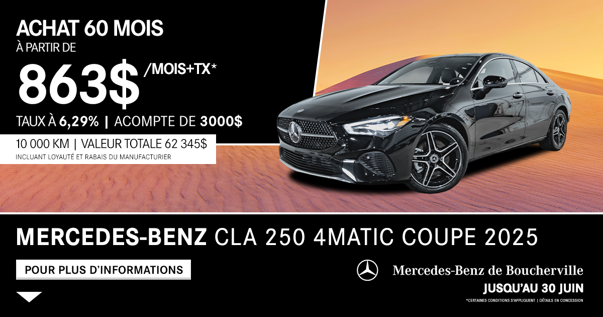 CLA 250 4MATIC COUPE 2025