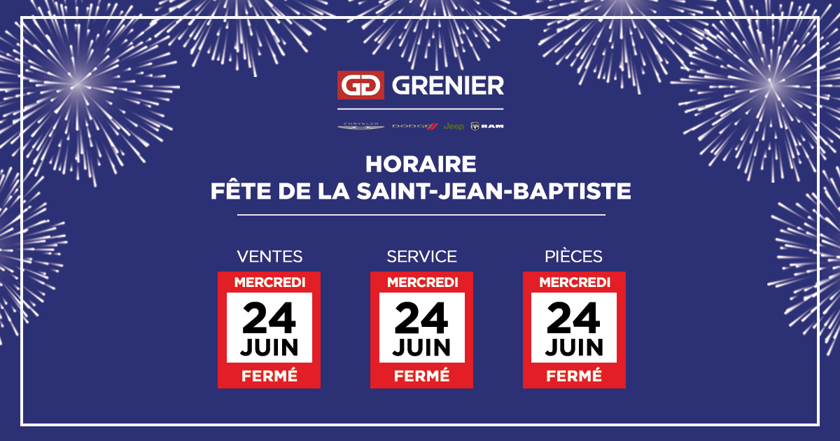 HORAIRE SAINT-JEAN-BAPTISTE