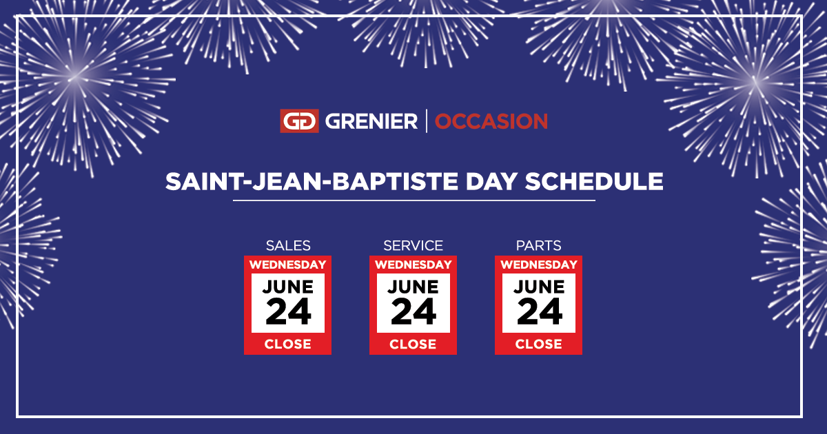 SAINT JEAN BAPTISTE DAY SCHEDULE