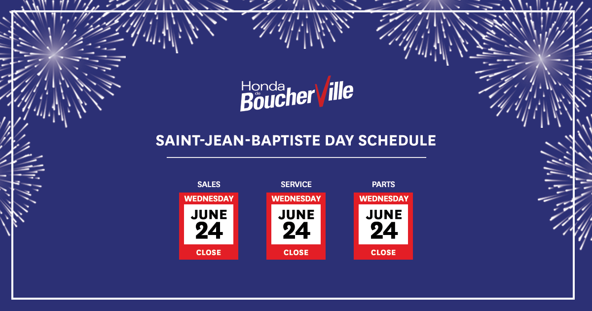 SAINT JEAN BAPTISTE DAY SCHEDULE