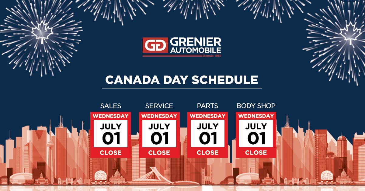 CANADA DAY SCHEDULE