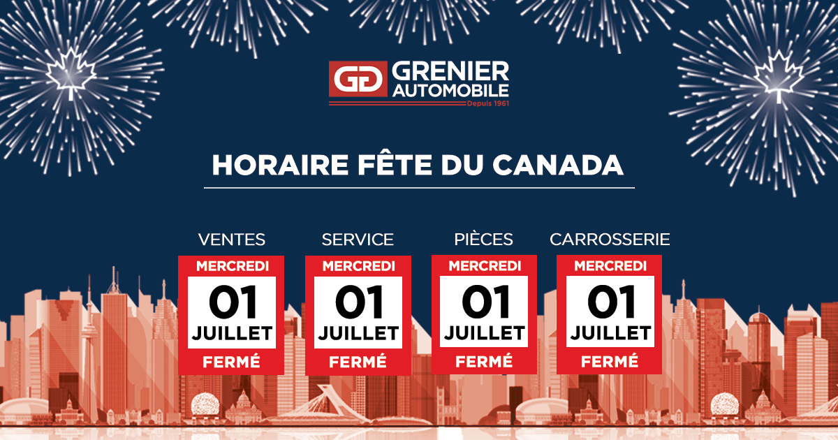 HORAIRE FÊTE DU CANADA