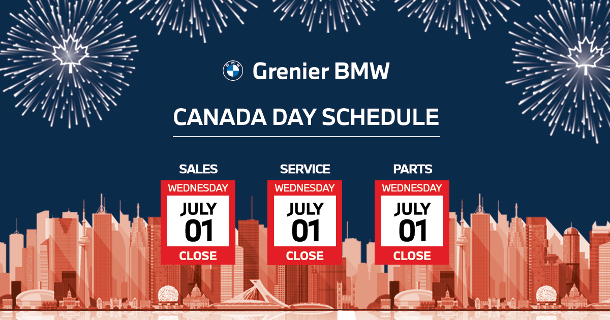 CANADA DAY SCHEDULE