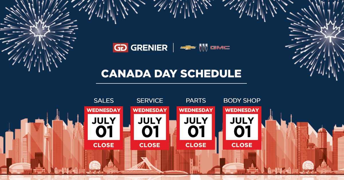CANADA DAY SCHEDULE