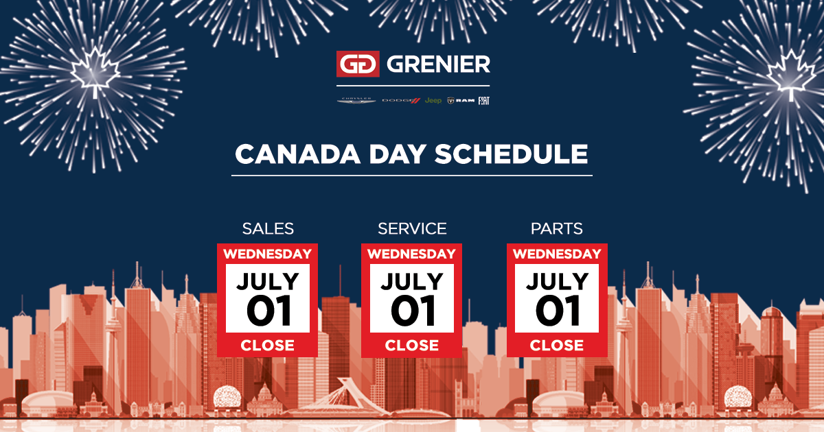 CANADA DAY SCHEDULE