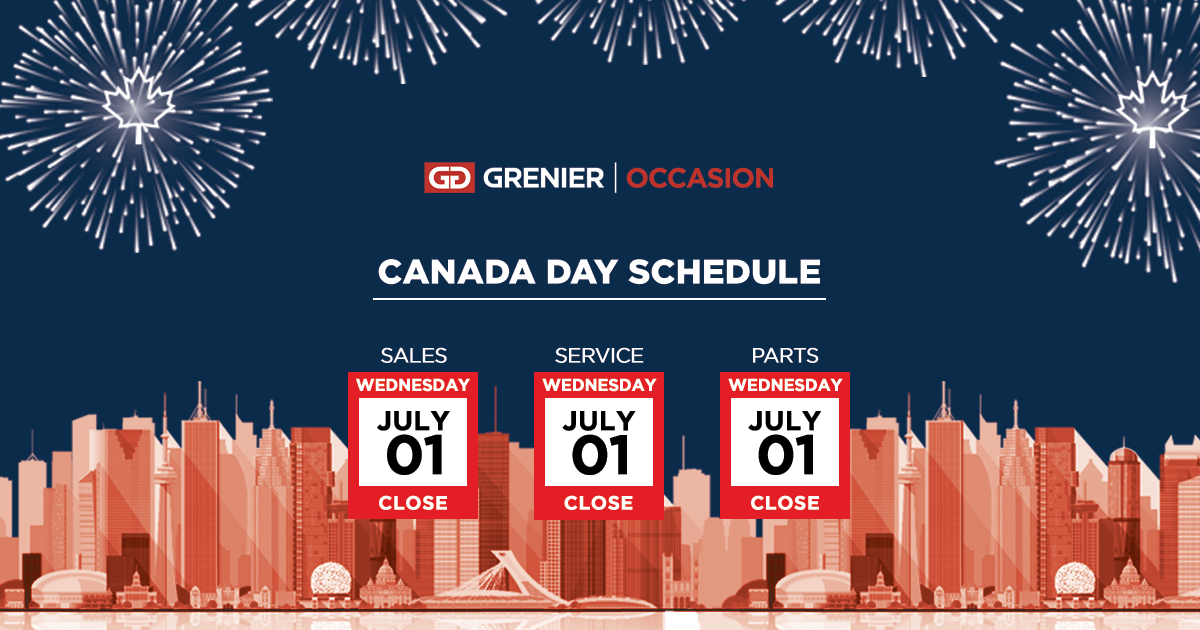 CANADA DAY SCHEDULE