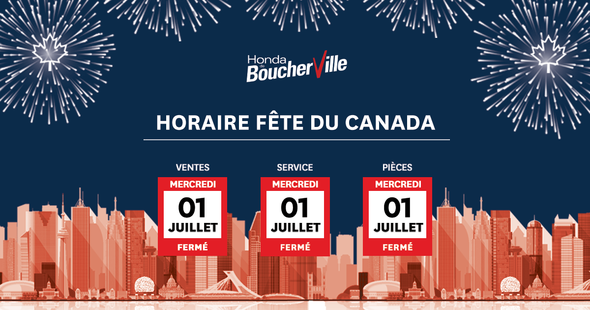 HORAIRE FÊTE DU CANADA