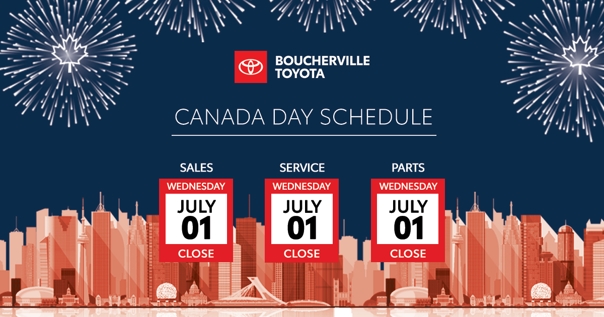 CANADA DAY SCHEDULE