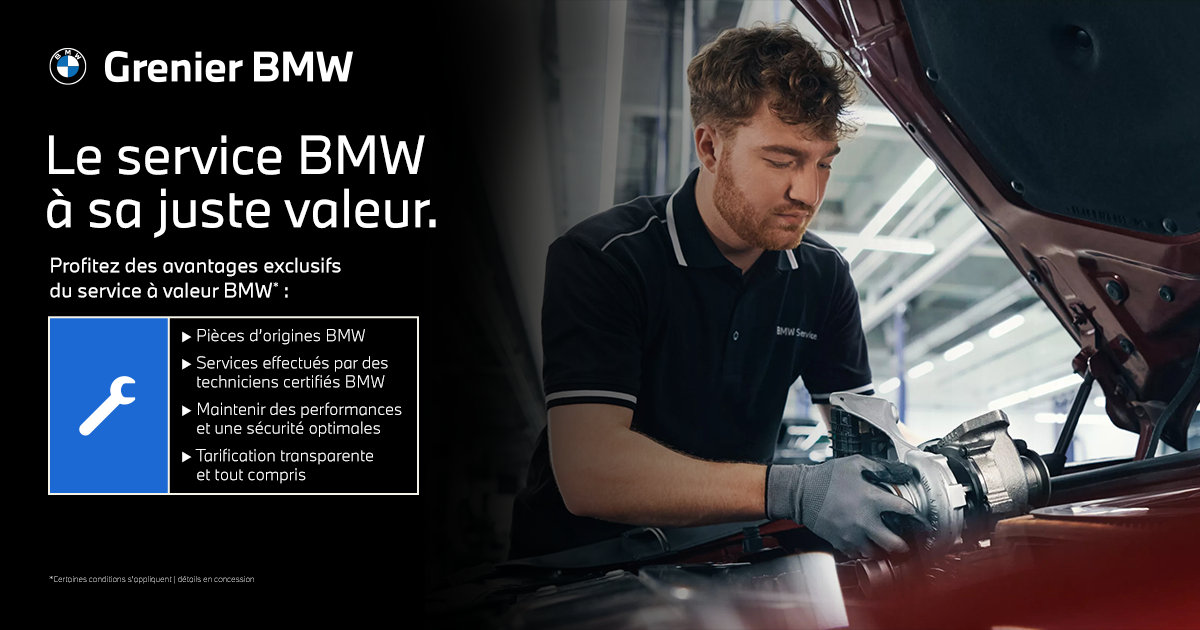 SERVICE À LA VALEUR BMW !