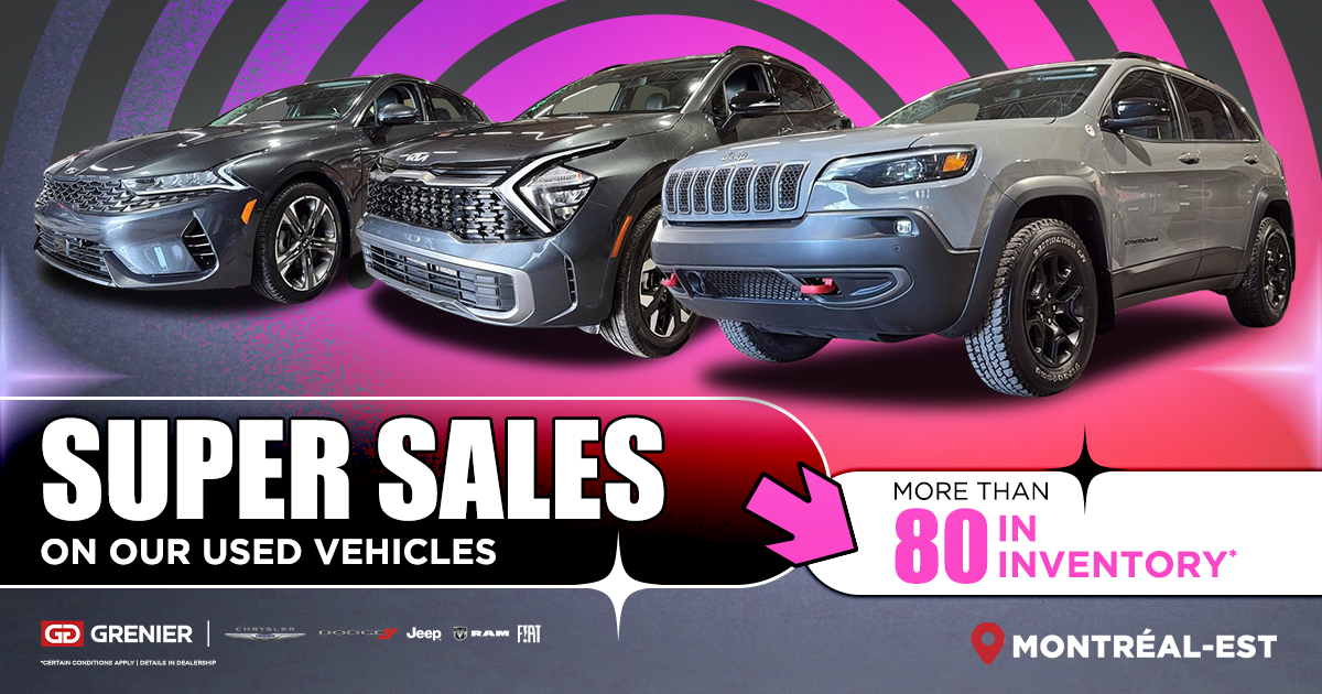 SUPER SALES ON OUR USED VEHICLES !