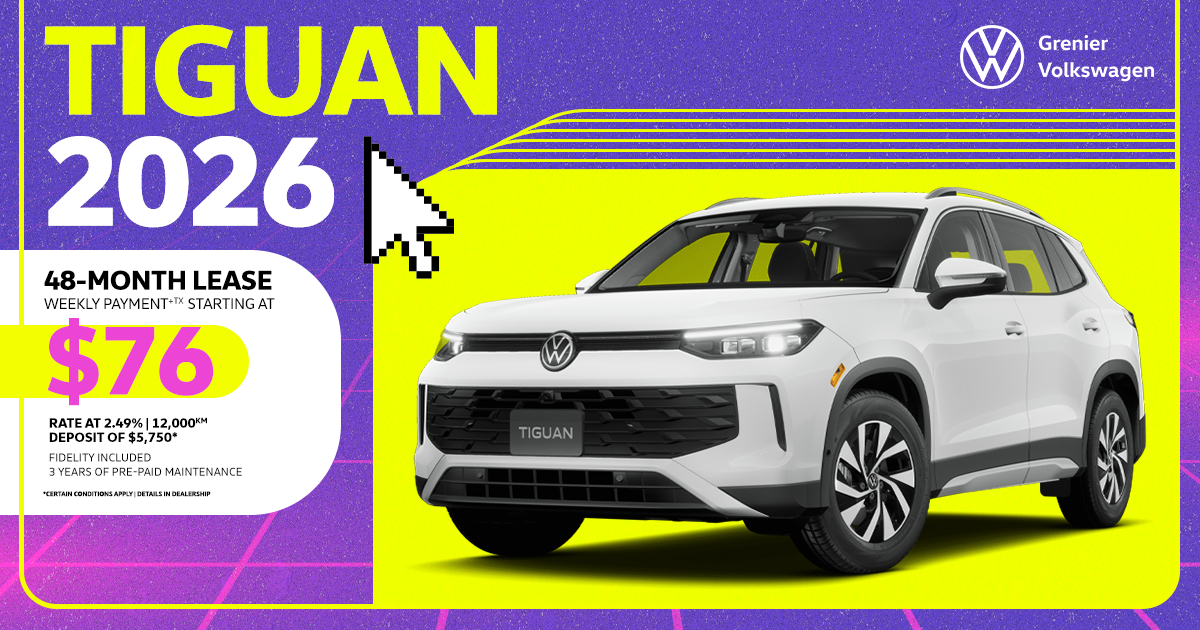 DRIVE THE 2026 TIGUAN !