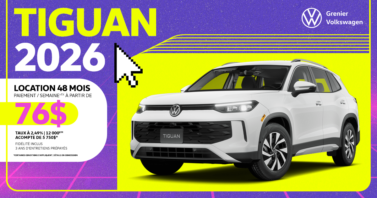 ROULEZ EN TIGUAN 2026 !