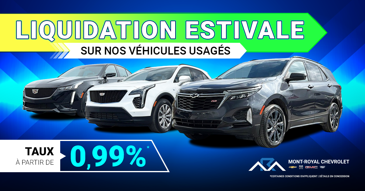 LIQUIDATION ESTIVALE SUR NOS VÉHICULES USAGÉS !