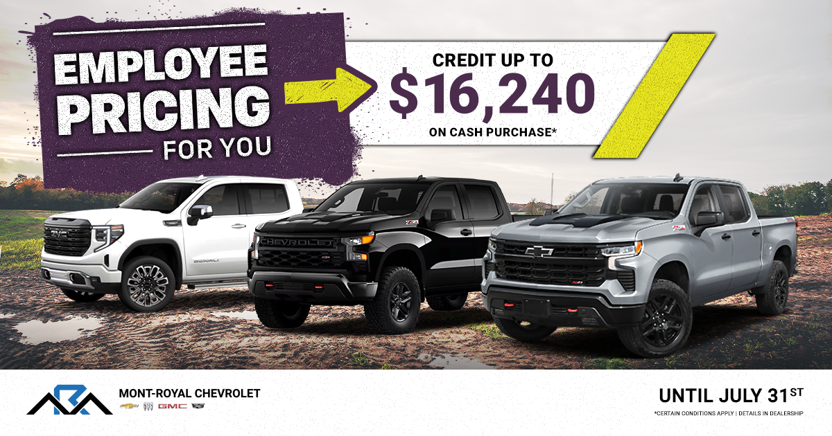 EMPLOYEE PRICING FOR YOU EVENT !