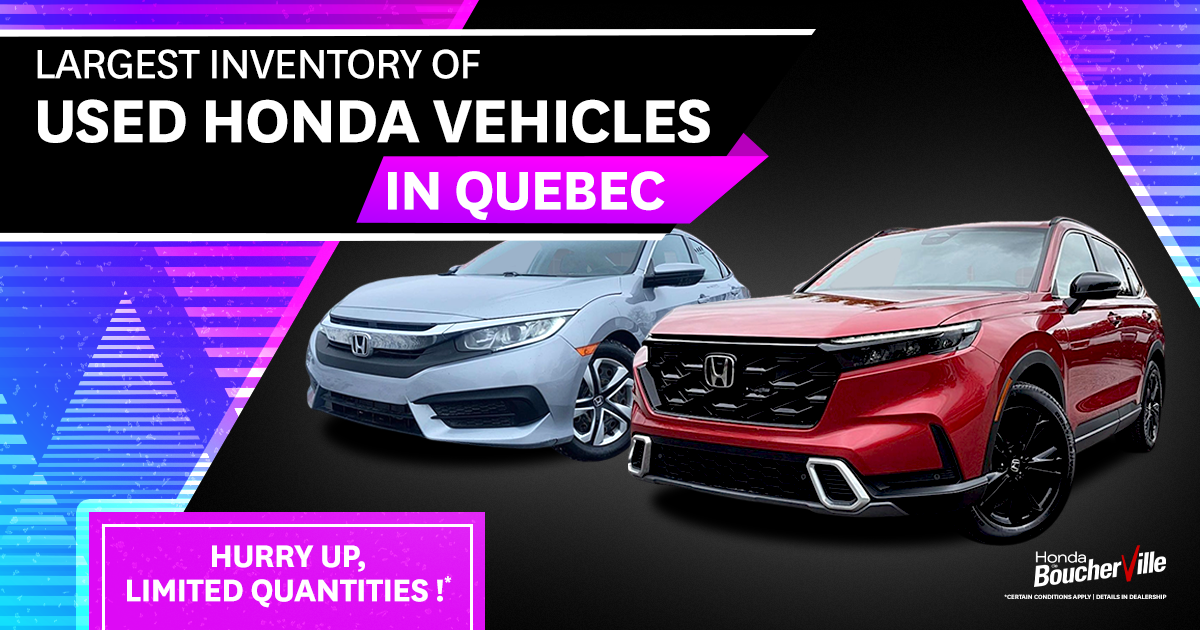 LARGEST INVENTORY OF USED HONDA VEHICLES !