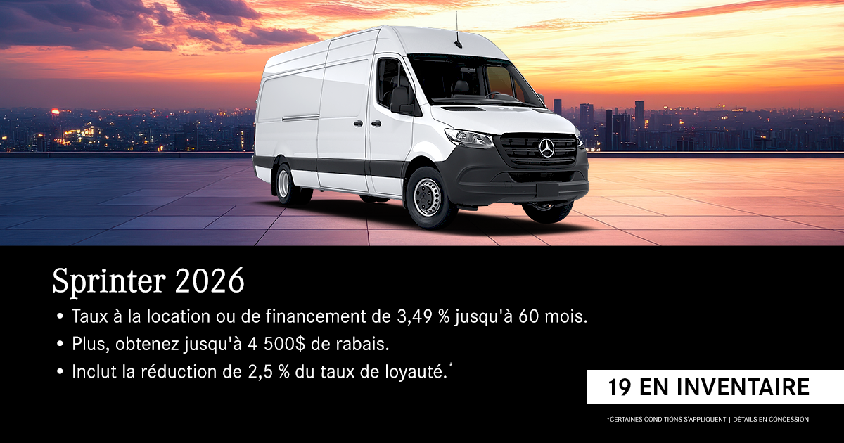 SPRINTER 2026 !